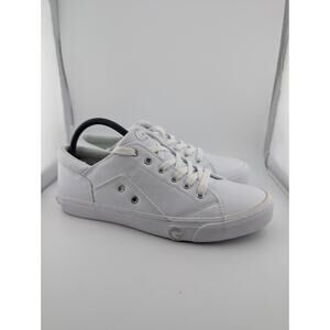 G By Guess Women's Size 9.5 White Leather Sneakers Shoes